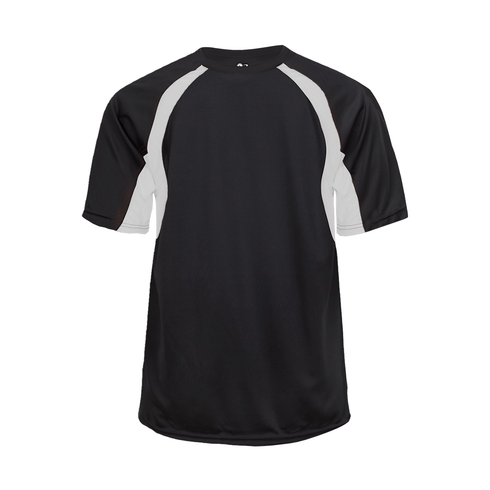 Badger Sport Hook Tee, Sizes 2XL-4XL (414400-028308), Color 'Black/White'